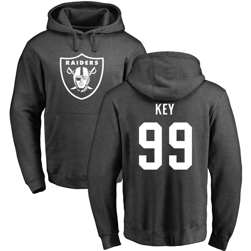 Men Oakland Raiders Ash Arden Key One Color NFL Football #99 Pullover Hoodie Sweatshirts->nfl t-shirts->Sports Accessory